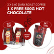 Load image into Gallery viewer, 2 x 1KG Coffee + FREE Hot Chocolate - Pierre Lotti Coffee