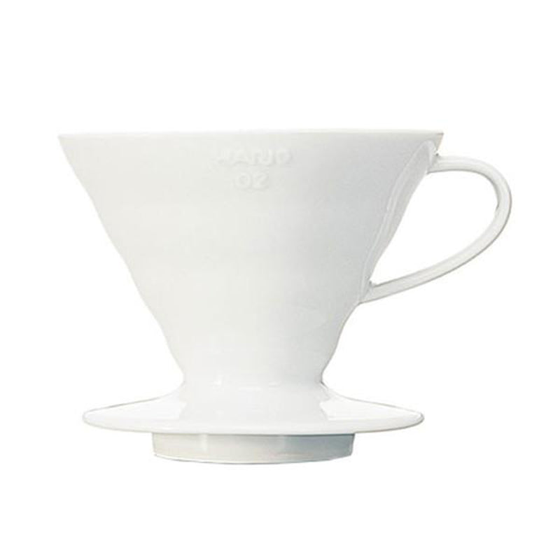 Hario V60 Pour-Over Coffee Dripper White Ceramic - Pierre Lotti Coffee