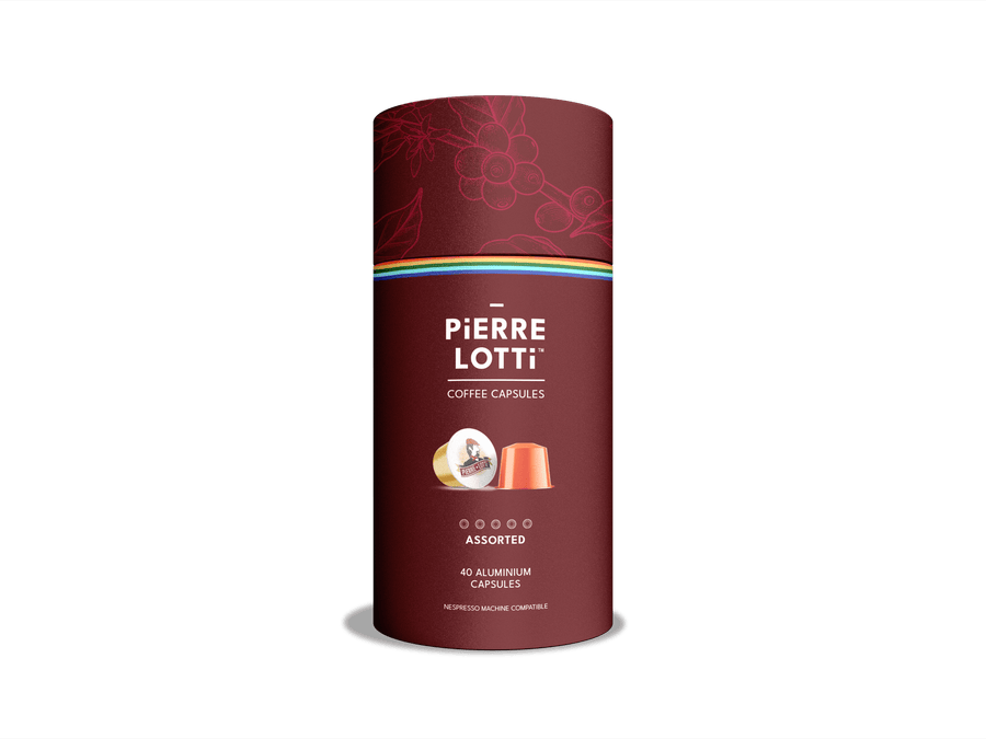 40 X ASSORTED BLENDS COFFEE PODS - Pierre Lotti Coffee