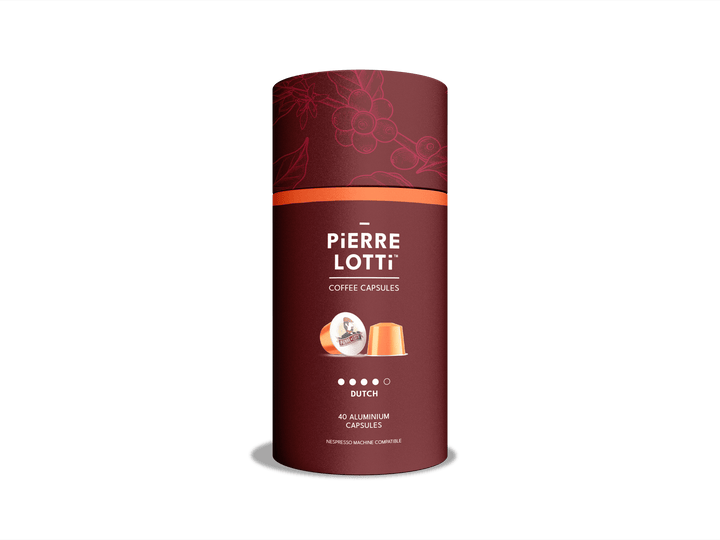 40 x DUTCH BLEND COFFEE PODS - Pierre Lotti Coffee