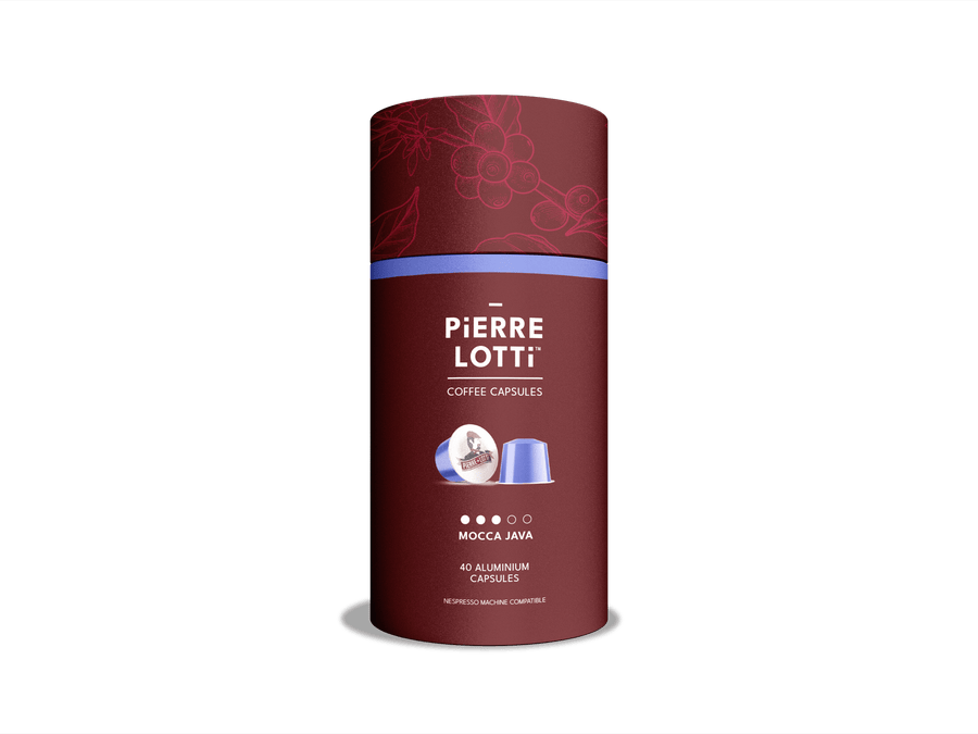 40 X MOCCA JAVA BLEND COFFEE PODS - Pierre Lotti Coffee