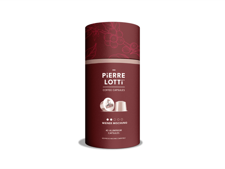 40 X WIENER MISCHUNG COFFEE PODS - Pierre Lotti Coffee